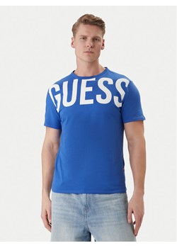 Guess T-Shirt F6GI01 J1314 Niebieski Slim Fit ze sklepu MODIVO w kategorii T-shirty męskie - zdjęcie 189135527