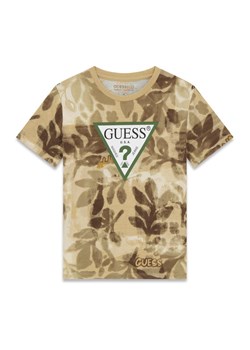Guess T-Shirt L6GI03 K8HM4 Khaki Regular Fit ze sklepu MODIVO w kategorii T-shirty chłopięce - zdjęcie 189135659