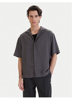 HUGO Koszula Espino 50560614 Szary Oversize ze sklepu MODIVO w kategorii Koszule męskie - zdjęcie 189135707