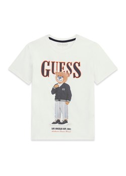 Guess T-Shirt L6GI09 K8HM4 Biały Regular Fit ze sklepu MODIVO w kategorii T-shirty chłopięce - zdjęcie 189135735