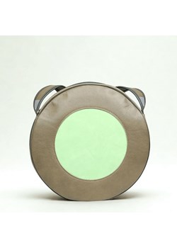 zielona okrągła  damska torebka skórzana na ramię Holy ze sklepu Słoń Torbalski w kategorii Listonoszki - zdjęcie 189136498