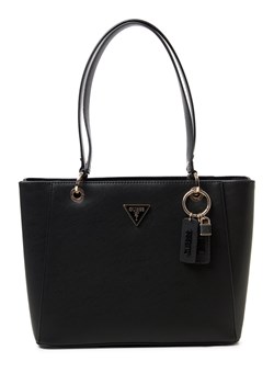 GUESS Damska torba na ramię - Noelle Kobiety czarny wypukły wzór tkaniny ze sklepu vangraaf w kategorii Torby Shopper bag - zdjęcie 189136956