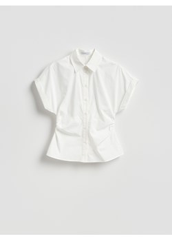 Reserved - Taliowana koszula - biały ze sklepu Reserved w kategorii Bluzki damskie - zdjęcie 189137125