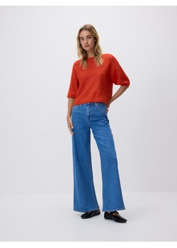 Reserved - Sweter z wełną - czerwony ze sklepu Reserved w kategorii Swetry damskie - zdjęcie 189138529