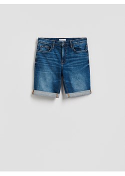 Reserved - Jeansowe szorty slim fit - granatowy ze sklepu Reserved w kategorii Spodnie męskie - zdjęcie 189138768
