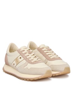 Sneakersy Blauer S6MILLEN03/NYS Écru ze sklepu eobuwie.pl w kategorii Buty sportowe damskie - zdjęcie 189140009