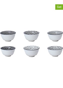 Ard'time Miski (6 szt.) "Kiyose" w kolorze biało-czarnym - Ø 8 cm ze sklepu Limango Polska w kategorii Naczynia - zdjęcie 189140156