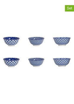 Ard'time Miski (6 szt.) "Azuli" w kolorze niebieskim - Ø 11 cm ze sklepu Limango Polska w kategorii Naczynia - zdjęcie 189140215