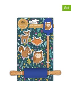 Ard'time 6-częściowy zestaw "Hibou" w kolorze niebieskim ze sklepu Limango Polska w kategorii Akcesoria do pieczenia - zdjęcie 189140398