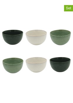 Ard'time Miski (6 szt.) "Mila" w kolorze zielono-białym - Ø 14,2 cm ze sklepu Limango Polska w kategorii Naczynia - zdjęcie 189140549