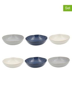 Ard'time Talerze głębokie (6 szt.) w kolorze niebiesko-szaro-kremowym - Ø 20,5 cm ze sklepu Limango Polska w kategorii Naczynia - zdjęcie 189140577
