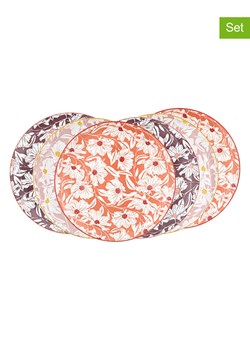 Ard'time Talerzyki deserowe (6 szt.) w kolorze pomarańczowo-fioletowo-różowym - Ø 20,3 cm ze sklepu Limango Polska w kategorii Naczynia - zdjęcie 189140617