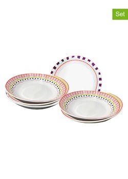 Ard'time Talerze głębokie (6 szt.) "Relax Sunset" ze wzorem - Ø 20 cm ze sklepu Limango Polska w kategorii Naczynia - zdjęcie 189140629