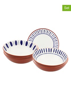 Ard'time Talerze głębokie (6 szt.) w kolorze jasnobrązowo-niebieskim - Ø 21 cm ze sklepu Limango Polska w kategorii Naczynia - zdjęcie 189140657