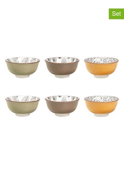 Ard'time Miski (6 szt.) "Sasebo" w kolorze szaro-zielono-żółtym - 350 ml ze sklepu Limango Polska w kategorii Naczynia - zdjęcie 189140717