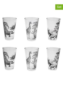 Ard'time Szklanki (6 szt.) "Savana" w kolorze czarnym - 350 ml ze sklepu Limango Polska w kategorii Naczynia - zdjęcie 189140745