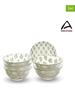 Ard'time Miski (6 szt.) "Soliman" w kolorze zielonym - Ø 15,5 cm ze sklepu Limango Polska w kategorii Naczynia - zdjęcie 189140815