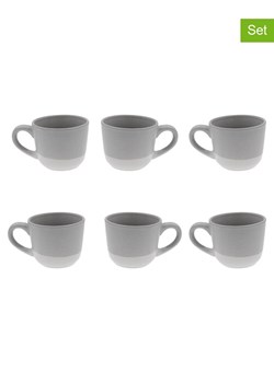 Ard'time Kubki (6 szt.) "Terre de Sienne" w kolorze szaro-białym - 250 ml ze sklepu Limango Polska w kategorii Dzbanki i zaparzacze - zdjęcie 189140859