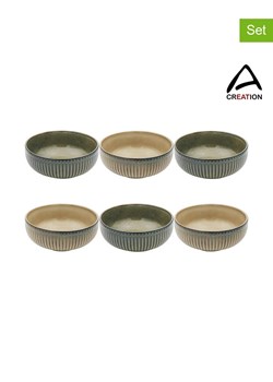 Ard'time Miski (6 szt.) "Terralha" w kolorze beżowo-zielonym - Ø 15,3 cm ze sklepu Limango Polska w kategorii Naczynia - zdjęcie 189140918