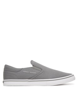 Tommy Hilfiger Tenisówki Vulc Core Slip On FM0FM05689 Szary ze sklepu MODIVO w kategorii Trampki męskie - zdjęcie 189142758