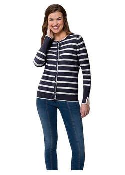 Heine Kardigan w kolorze granatowo-kremowym ze sklepu Limango Polska w kategorii Swetry damskie - zdjęcie 189143517