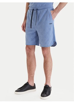 BOSS Szorty sportowe Member 50558883 Błękitny Relaxed Fit ze sklepu MODIVO w kategorii Spodenki męskie - zdjęcie 189143677