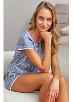 Doctor Nap bawełniana piżama damska w gwiazdki PM.4401.STARDUST, Kolor niebieski-wzór, Rozmiar S, Doctor Nap ze sklepu Primodo w kategorii Piżamy damskie - zdjęcie 189146937