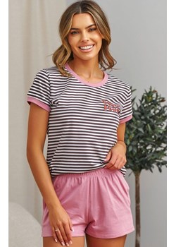 Doctor Nap piżama damska w paseczki PM.7403.CHOCO_ROSE, Kolor brązowo-różowy, Rozmiar M, Doctor Nap ze sklepu Primodo w kategorii Piżamy damskie - zdjęcie 189146945