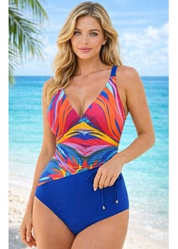 Strój kąpielowy jednoczęściowy Self S 1069 V1LN7 Larnaca 7, Kolor niebieski-wzór, Rozmiar M, Self ze sklepu Primodo w kategorii Stroje kąpielowe - zdjęcie 189147027