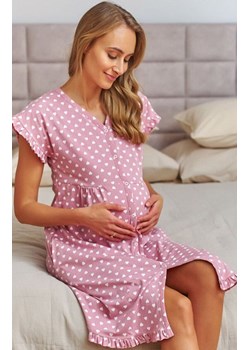 Doctor Nap rozpinana koszula nocna w serca TCB.7455.HEARTS, Kolor różowy, Rozmiar L, Doctor Nap ze sklepu Intymna w kategorii Koszule nocne - zdjęcie 189147097
