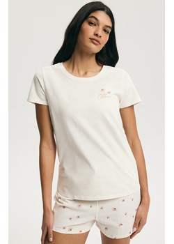 Esotiq bawełniana piżama damska dwuczęściowa Daisy 45217-03M, Kolor kremowy, Rozmiar L, Esotiq ze sklepu Intymna w kategorii Piżamy damskie - zdjęcie 189147156