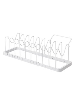 Yamazaki Stojak "Tower" w kolorze białym na patelnie - 45 x 17,5 x 20 cm ze sklepu Limango Polska w kategorii Akcesoria i przechowywanie - zdjęcie 189147587