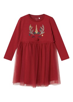 name it Sukienka "Rjul" w kolorze czerwonym ze sklepu Limango Polska w kategorii Sukienki dziewczęce - zdjęcie 189148627