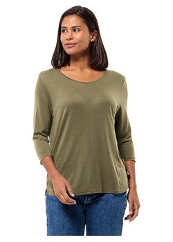 Jack Wolfskin Koszulka funkcyjna "Mola" w kolorze khaki ze sklepu Limango Polska w kategorii Bluzki damskie - zdjęcie 189150587