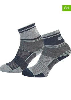 Jack Wolfskin Skarpety funkcyjne (2 pary) "Hike" w kolorze szaro-granatowym ze sklepu Limango Polska w kategorii Skarpetki dziecięce - zdjęcie 189151065