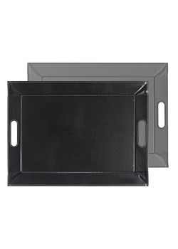 FREEFORM Taca dwustronna w kolorze szaro-czarnym - 55 x 41 cm ze sklepu Limango Polska w kategorii Misy i tace dekoracyjne - zdjęcie 189152225