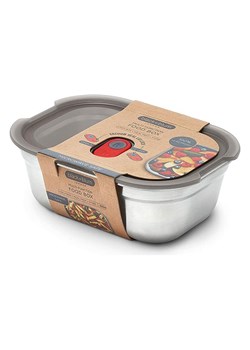 Black+Blum Pojemnik wielofunkcyjny w kolorze srebrno-czerwonym - 17,3 x 12,7 x 6,5 cm ze sklepu Limango Polska w kategorii Pojemniki kuchenne - zdjęcie 189152716