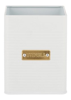 Typhoon Pojemnik w kolorze białym na przybory kuchenne - 11,5 x 14,5 x 11,5 cm ze sklepu Limango Polska w kategorii Pojemniki kuchenne - zdjęcie 189152819