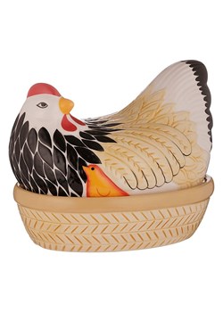 Mason Cash Pojemnik w kolorze beżowo-czarnym na jajka - 21 x 16,5 x 18 cm ze sklepu Limango Polska w kategorii Akcesoria i przechowywanie - zdjęcie 189152869