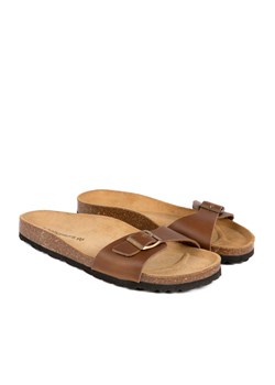 BABUNKERS Family Skórzane klapki w kolorze brązowym ze sklepu Limango Polska w kategorii Klapki męskie - zdjęcie 189153237