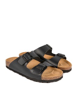BABUNKERS Family Skórzane klapki w kolorze czarnym ze sklepu Limango Polska w kategorii Klapki damskie - zdjęcie 189153267