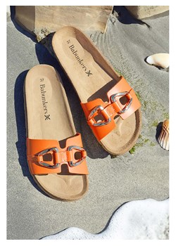 BABUNKERS Family Skórzane klapki w kolorze pomarańczowym ze sklepu Limango Polska w kategorii Klapki damskie - zdjęcie 189153849