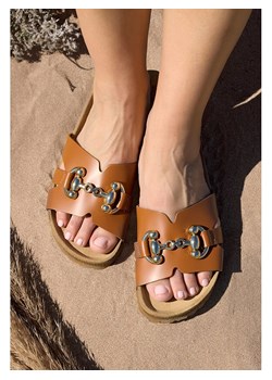 BABUNKERS Family Skórzane klapki w kolorze brązowym ze sklepu Limango Polska w kategorii Klapki damskie - zdjęcie 189154107