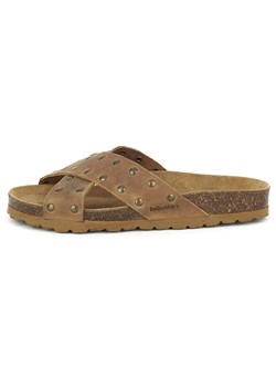 BABUNKERS Family Skórzane klapki w kolorze jasnobrązowym ze sklepu Limango Polska w kategorii Klapki damskie - zdjęcie 189154388
