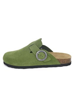 BABUNKERS Family Skórzane chodaki w kolorze zielonym ze sklepu Limango Polska w kategorii Klapki damskie - zdjęcie 189154598