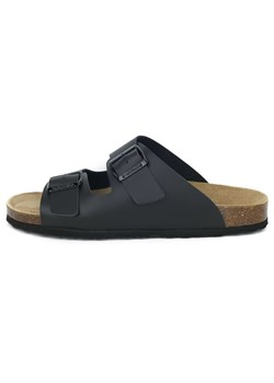 BABUNKERS Family Skórzane klapki w kolorze czarnym ze sklepu Limango Polska w kategorii Klapki męskie - zdjęcie 189154737