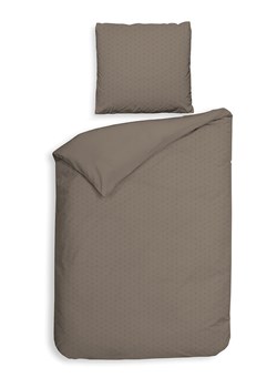 Heckett Lane Komplet pościeli satynowej "Punto" w kolorze szarobrązowym ze sklepu Limango Polska w kategorii Pościele - zdjęcie 189156105