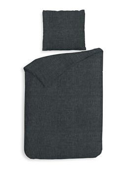 HNL Komplet pościeli flanelowej "Franela" w kolorze antracytowym ze sklepu Limango Polska w kategorii Pościele - zdjęcie 189156145