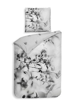 Heckett Lane Komplet pościeli satynowej "Berta" w kolorze jasnoszarym ze sklepu Limango Polska w kategorii Pościele - zdjęcie 189156338