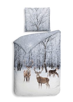 Heckett Lane Komplet pościeli satynowej "Pelle" w kolorze niebiesko-białym ze sklepu Limango Polska w kategorii Pościele - zdjęcie 189156396